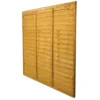 Forest Larchlap Lap 1.5m Fence Panel - Pack Of 4