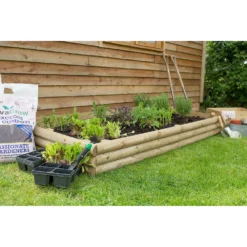 Forest Garden Wooden Raised Bed Builder Pack