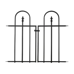 Gate For Triple Arch Finial Fence Black