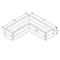 Forest Garden Wooden Caledonian Corner Raised Bed -Deals A Sunlit Garden Store 12812604 7354957341122745