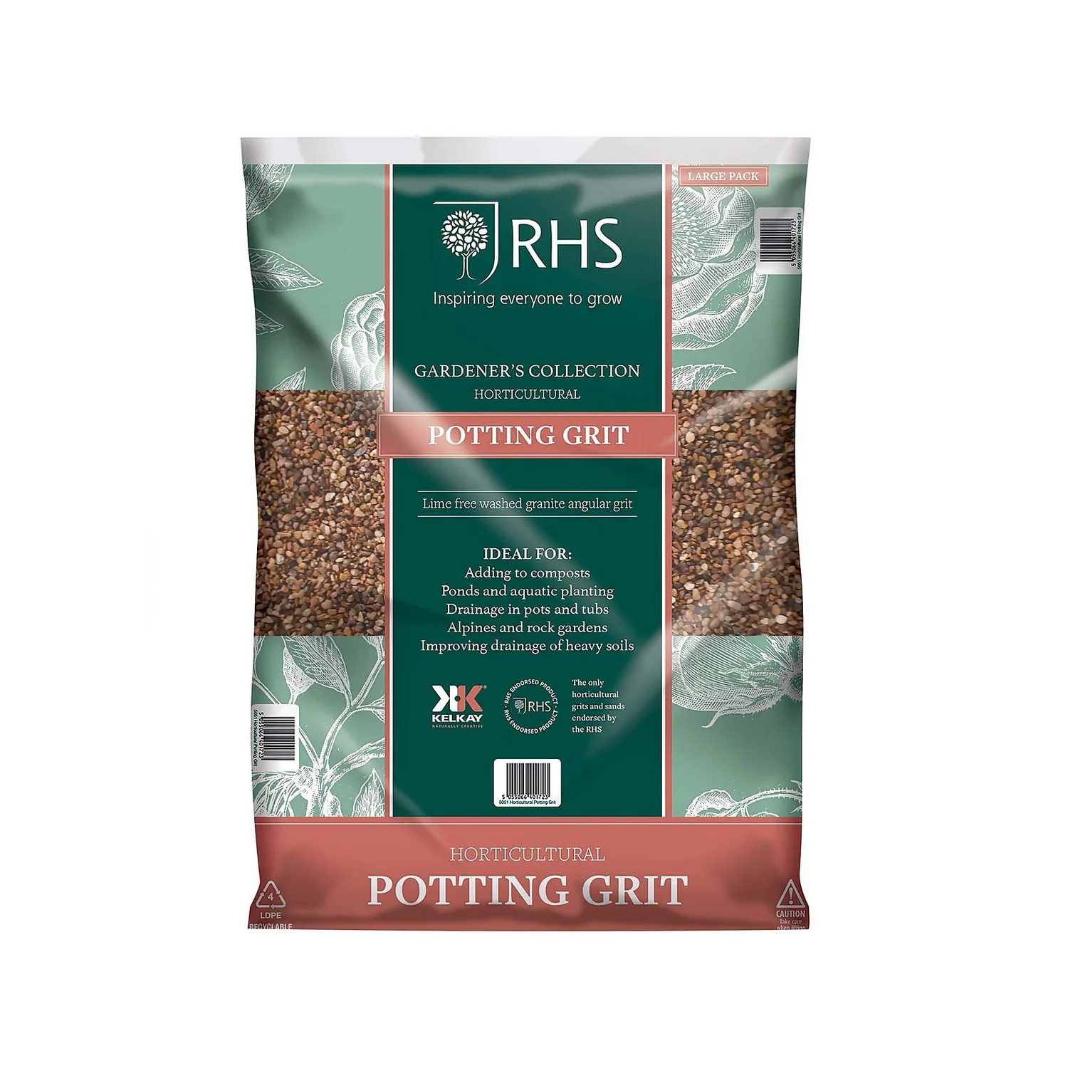 RHS Horticultural Potting Grit Large Pack - 20kg 6 RHS Horticultural Potting Grit Large Pack - 20kg - Image 6