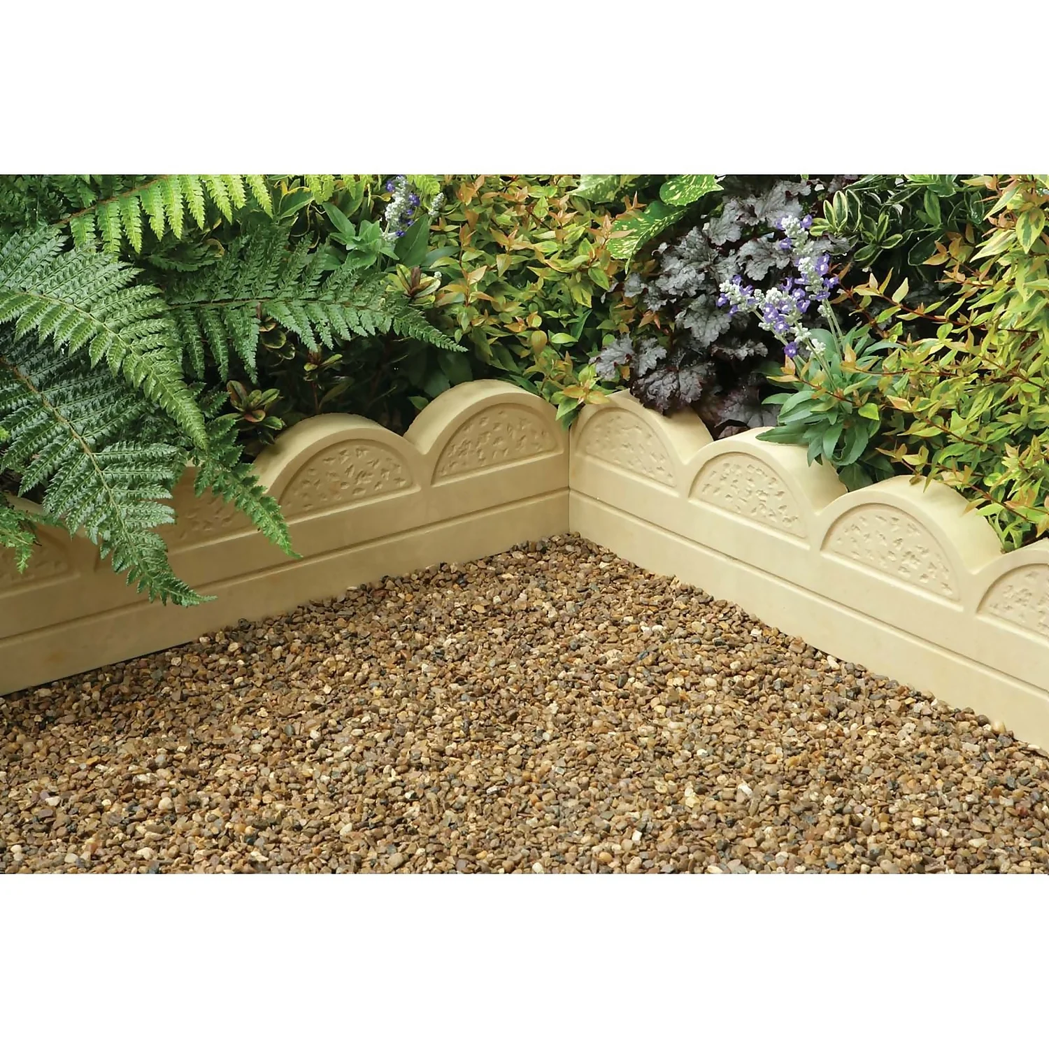 Stylish Stone Wave Top Edging 600mm - Gold (Full Pack) 1 Stylish Stone Wave Top Edging 600mm - Gold (Full Pack)