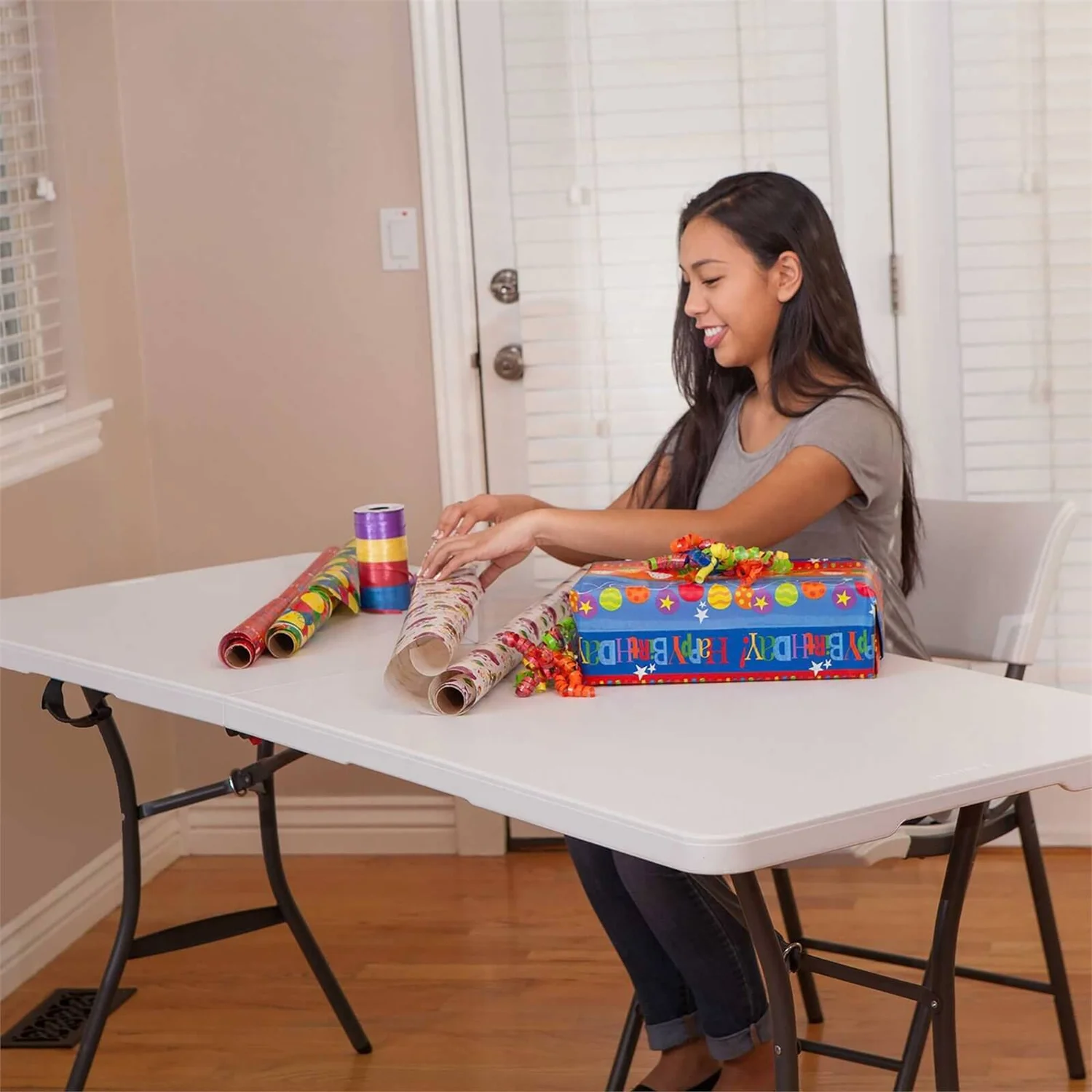 Lifetime Seasonal Folding Party Trestle Table - 1.83m / 6ft 3 Lifetime Seasonal Folding Party Trestle Table - 1.83m / 6ft - Image 3