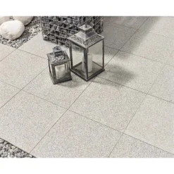 Stylish Stone Granite Paving 400 X 400mm - Light Grey (Full Pack)