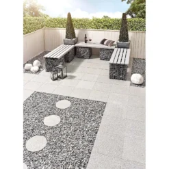Stylish Stone Granite Paving 400 X 400mm - Light Grey (Full Pack) 8 Stylish Stone Granite Paving 400 X 400mm - Light Grey (Full Pack) -Deals A Sunlit Garden Store 12814781 3224845714317076
