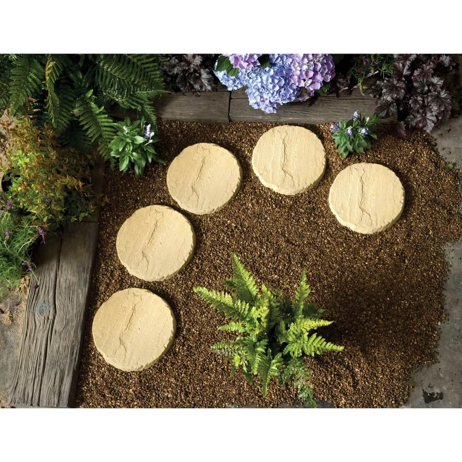 Stylish Stone Stepping Stone 300mm - Gold 1 Stylish Stone Stepping Stone 300mm - Gold