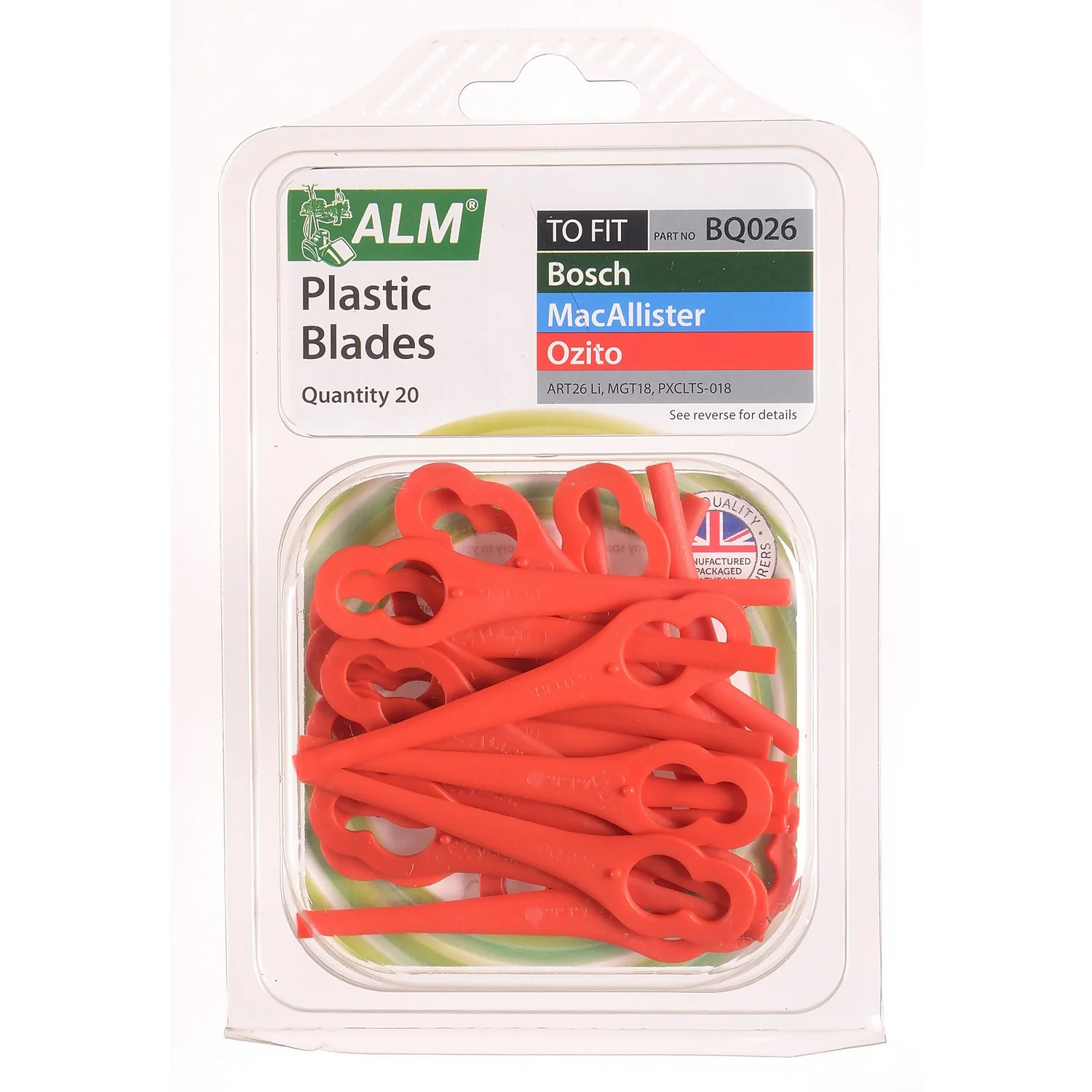 ALM Plastic Mower Blades For Bosch ART 26 Models 1 ALM Plastic Mower Blades For Bosch ART 26 Models