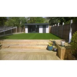 Nomow 28mm Garden Grass Artificial Grass Roll - 2m Width -Deals A Sunlit Garden Store 12816410 1074832990578611