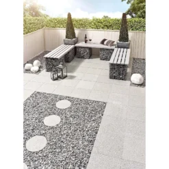 Stylish Stone Granite Paving 400 X 400mm - Light Grey -Deals A Sunlit Garden Store 12817633 1394845758393463