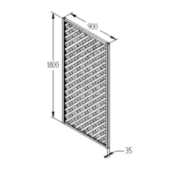 90cm Rosemore Lattice Trellis 4 Pack -Deals A Sunlit Garden Store 12823383 7424833217868820