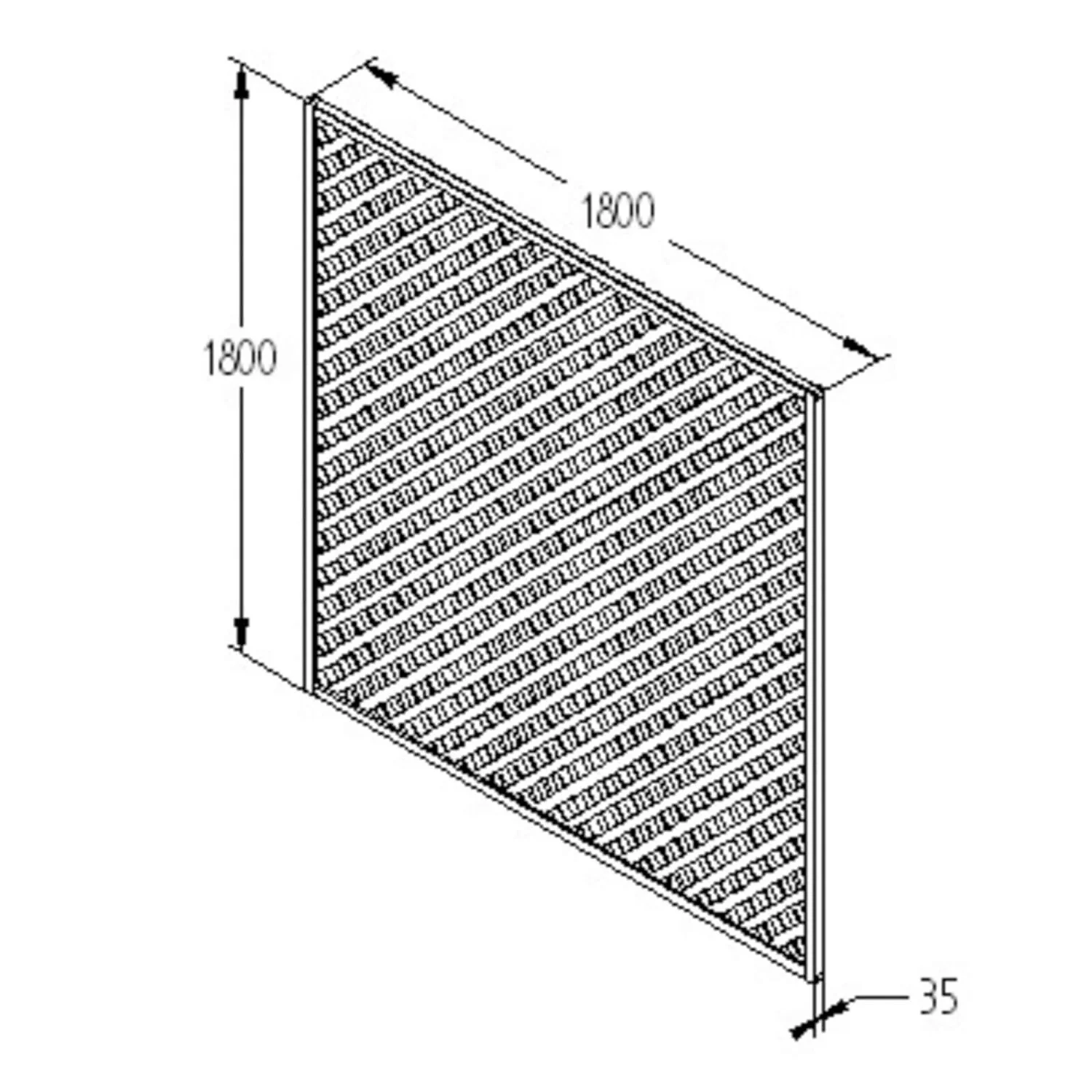 180cm Rosemore Lattice Trellis 4 Pack 5 180cm Rosemore Lattice Trellis 4 Pack - Image 5