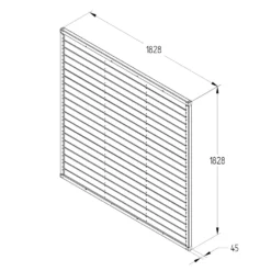 Horizontal Tongue & Groove Fence Panel - 6ft - Pack Of 4 -Deals A Sunlit Garden Store 12823845 1564833217837188
