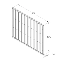 Forest Vertical Tongue & Groove Fence Panel - 5ft - Pack Of 5 -Deals A Sunlit Garden Store 12824476 1144833216942732