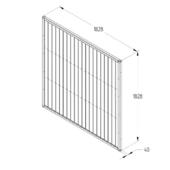 Forest Vertical Tongue & Groove Fence Panel - 6ft - Pack Of 3 -Deals A Sunlit Garden Store 12824481 1424833216632601