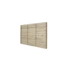 4ft Pressure Treated Contemporary Slatted Fence Panel - Pack Of 3