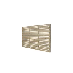 4ft Pressure Treated Contemporary Slatted Fence Panel - Pack Of 3