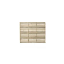 6ft X 5ft (1.8m X 1.5m) Pressure Treated Contemporary Slatted Fence Panel - Pack Of 3 -Deals A Sunlit Garden Store 12832569 6274833199513293