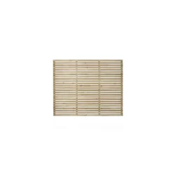 6ft X 5ft (1.8m X 1.5m) Pressure Treated Contemporary Slatted Fence Panel - Pack Of 5 -Deals A Sunlit Garden Store 12832571 1994833200582433