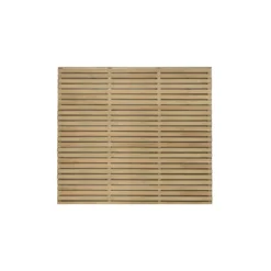 6ft X 5ft (1.8m X 1.5m) Pressure Treated Contemporary Double Slatted Fence Panel - Pack Of 5 6 6ft X 5ft (1.8m X 1.5m) Pressure Treated Contemporary Double Slatted Fence Panel - Pack Of 5 -Deals A Sunlit Garden Store 12832584 1614833195692754