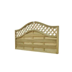 1.8m X 0.9m Pressure Treated Decorative Europa Prague Fence Panel - Pack Of 3