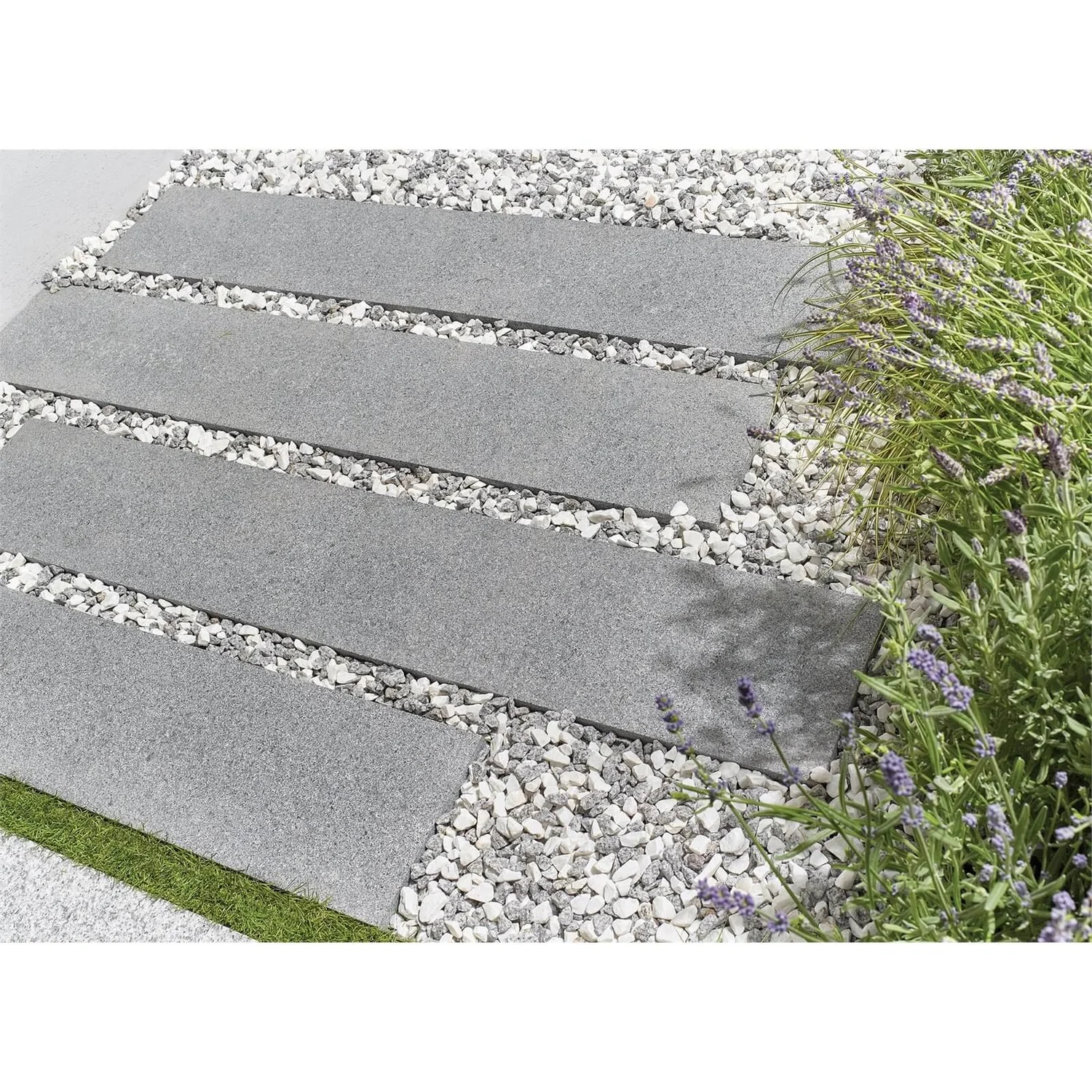 Granite Paving 600 X 200mm Dark Grey (Full Pack) 2 Granite Paving 600 X 200mm Dark Grey (Full Pack) - Image 2