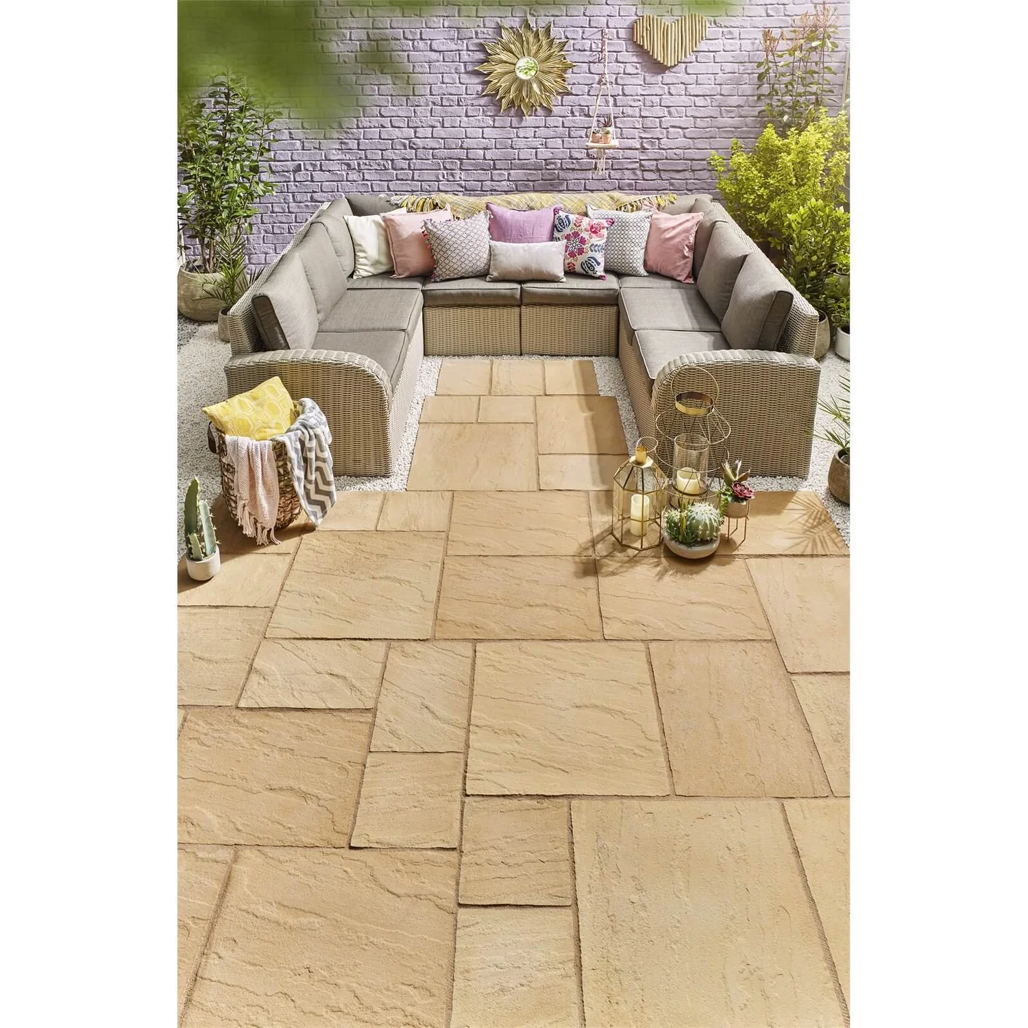 Chantry Paving 600 X 600mm Gold (Full Pack) 2 Chantry Paving 600 X 600mm Gold (Full Pack) - Image 2