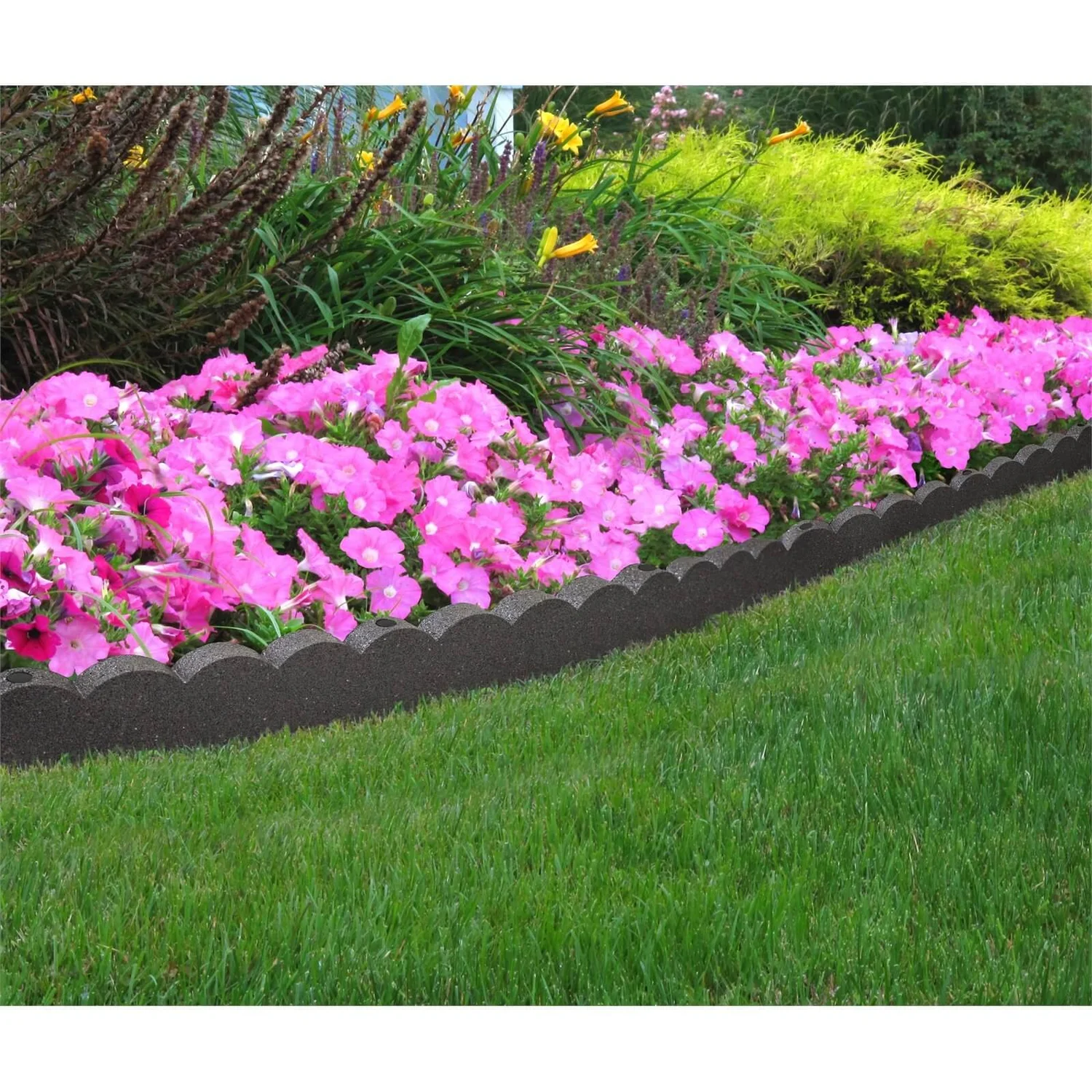 Scalloped Rubber Border Edging - Grey 1 Scalloped Rubber Border Edging - Grey