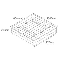None Sand Pit With Seating And Cover -Deals A Sunlit Garden Store 12841983 2144833226019544
