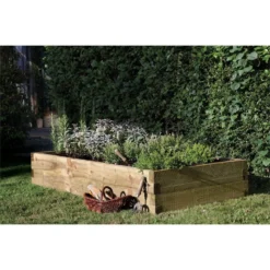 Forest Caledonian Wooden Raised Bed 180 X 90cm