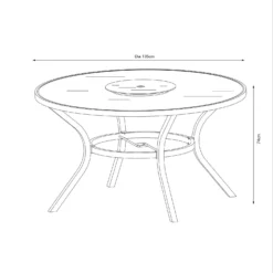 Misali 6 Seater Garden Dining Set -Deals A Sunlit Garden Store 12881492 5834948030746531
