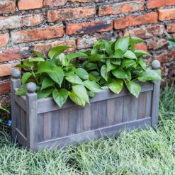 Wooden Trough - Grey -Deals A Sunlit Garden Store 12885230 2805013038364594
