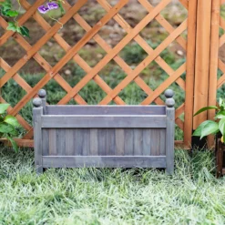 Wooden Trough - Grey -Deals A Sunlit Garden Store 12885230 7505013038406033