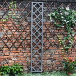 1.8m X 30cm Wooden Trellis Panel - Grey -Deals A Sunlit Garden Store 12885321 1265013038588418