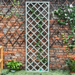 1.8m X 60cm Wooden Trellis Panel - Green 5 1.8m X 60cm Wooden Trellis Panel - Green -Deals A Sunlit Garden Store 12885322 8735013038776833