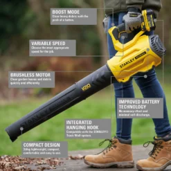 STANLEY FATMAX V20 18V Cordless Brushless Blower (Sfmcbl7M1-Gb) -Deals A Sunlit Garden Store 12885849 7835052745693389