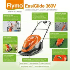 Flymo 1800W EasiGlide Electric Hover Lawn Mower - 36cm -Deals A Sunlit Garden Store 12885898 1874843592684055
