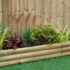 Forest Horizontal Log Garden Border Edging - 80cm 7 Forest Horizontal Log Garden Border Edging - 80cm -Deals A Sunlit Garden Store 12887248 4994917242400285