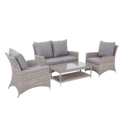 Florence 4 Seater Grey Rattan Garden Sofa Set 13 Florence 4 Seater Grey Rattan Garden Sofa Set -Deals A Sunlit Garden Store 12887803 1594843689581184