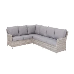Florence Grey Rattan Effect Garden Corner Sofa Set -Deals A Sunlit Garden Store 12887809 5834843689783909