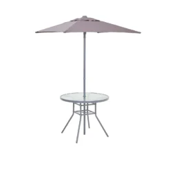 Andorra 4 Seater Garden Dining Set With Parasol -Deals A Sunlit Garden Store 12887989 1114843691022435