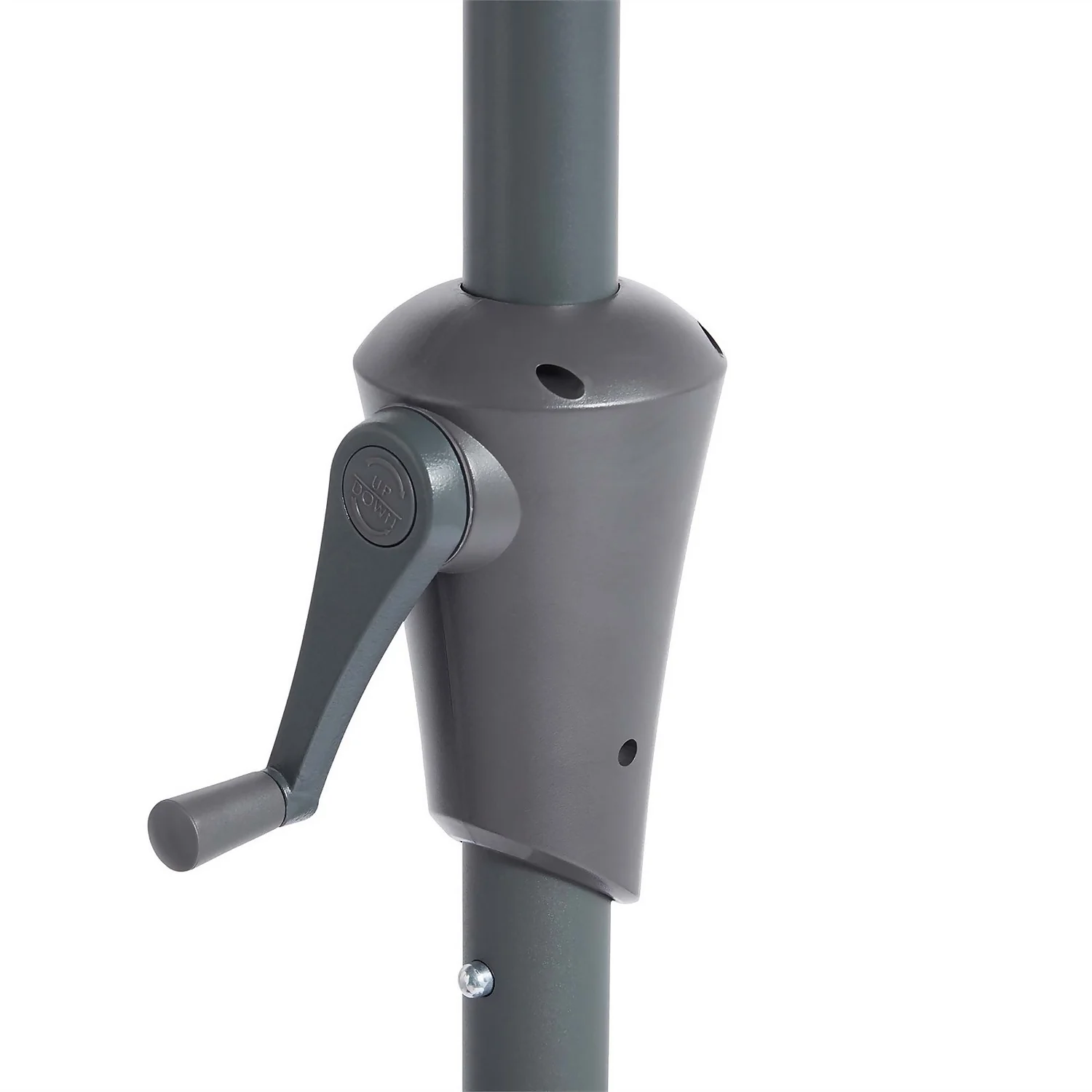 None 2.1m Crank & Tilt Parasol Light Grey - Dia. 38mm 5 None 2.1m Crank & Tilt Parasol Light Grey - Dia. 38mm - Image 5