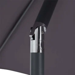 None 2.1m Crank & Tilt Parasol Dark Grey - Dia. 38mm -Deals A Sunlit Garden Store 12888560 2074843674185979