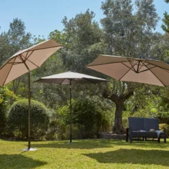 None 2.7m Crank & Tilt Parasol Dark Grey - Dia. 38mm -Deals A Sunlit Garden Store 12888563 1644929370842954