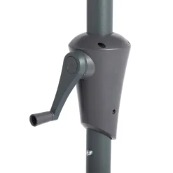 None 2.7m Crank & Tilt Parasol Dark Grey - Dia. 38mm -Deals A Sunlit Garden Store 12888563 2734843674675537