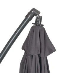 3m Overhanging Parasol - Dark Grey -Deals A Sunlit Garden Store 12888567 1604966185535941