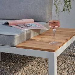 Spirit Metal Garden Corner Sofa Set - Grey -Deals A Sunlit Garden Store 12889918 5274869216234318