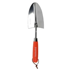 House Beautiful Stainless Steel Hand Trowel With A Zesty Orange Painted Hardwood Handle