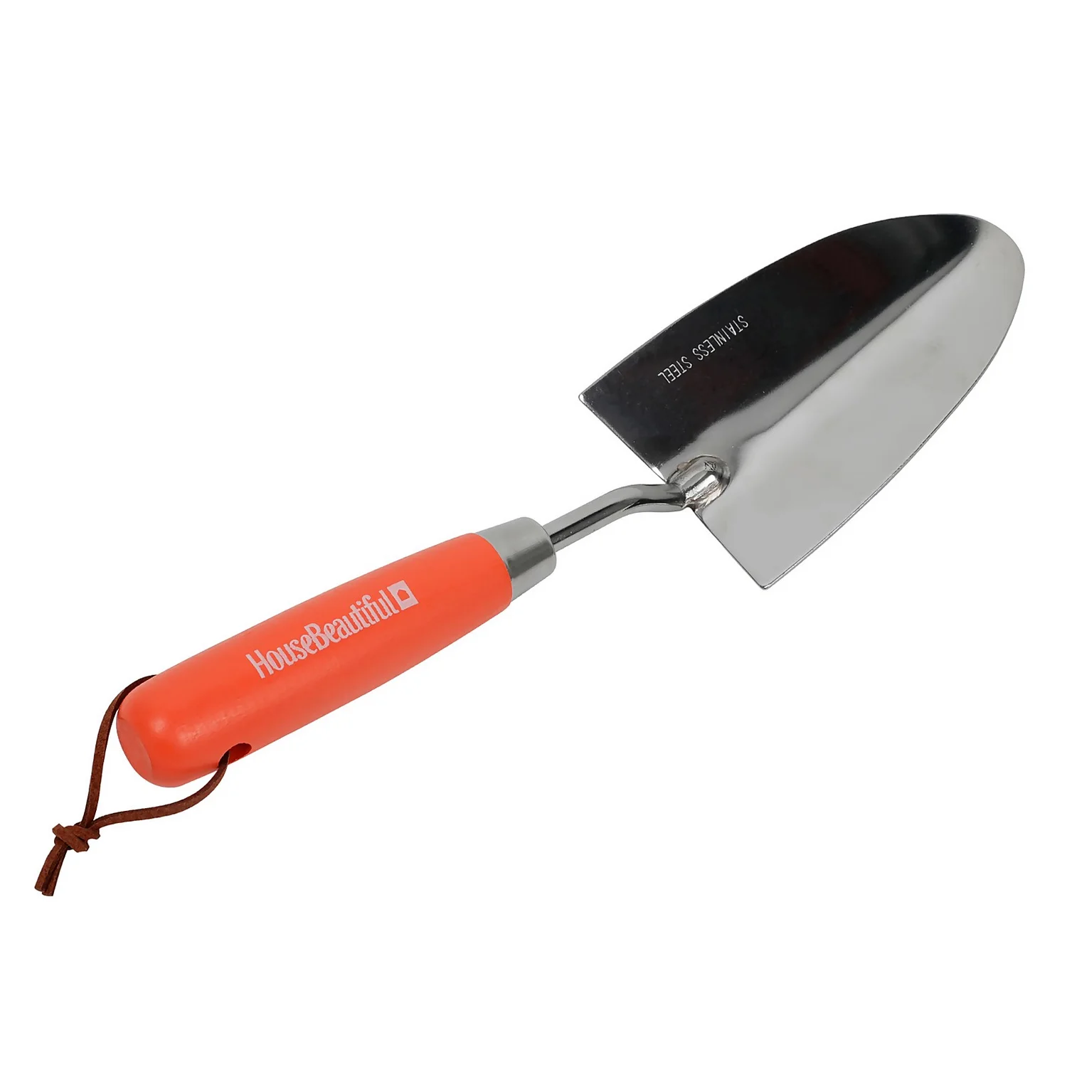 House Beautiful Stainless Steel Hand Trowel With A Zesty Orange Painted Hardwood Handle 4 House Beautiful Stainless Steel Hand Trowel With A Zesty Orange Painted Hardwood Handle - Image 4