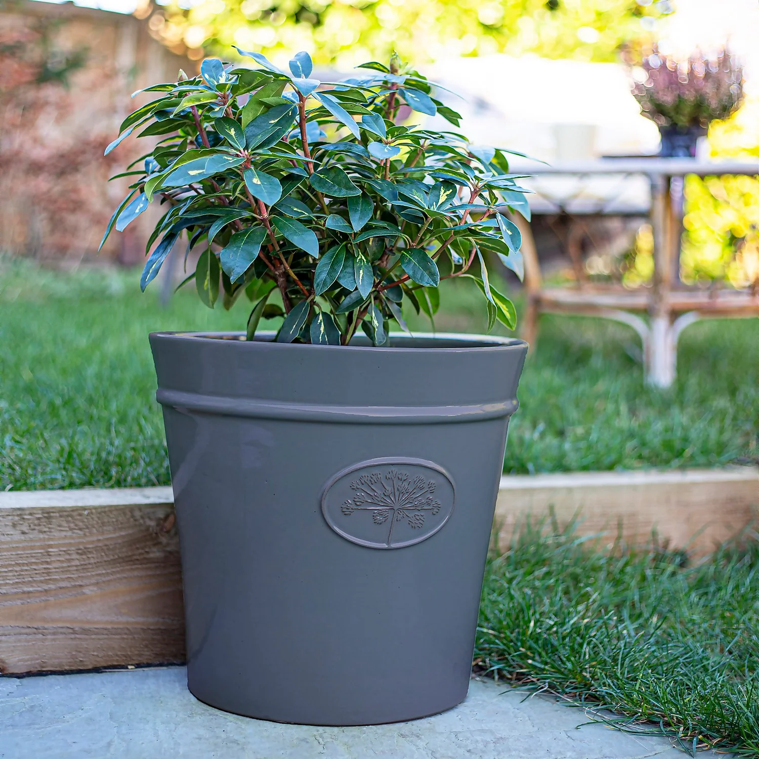 Country Living Heritage Denim Cone Pot - 41cm 2 Country Living Heritage Denim Cone Pot - 41cm - Image 2