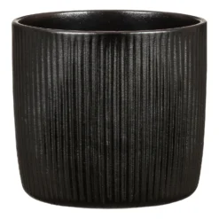 Black Ebano Plant Pot - 13cm